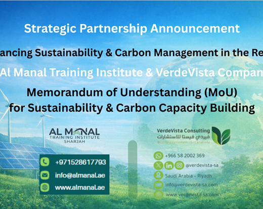 MoU Signed Between Al Manal Training Institute and VerdeVista Consulting for Sustainability & Carbon Capacity Building